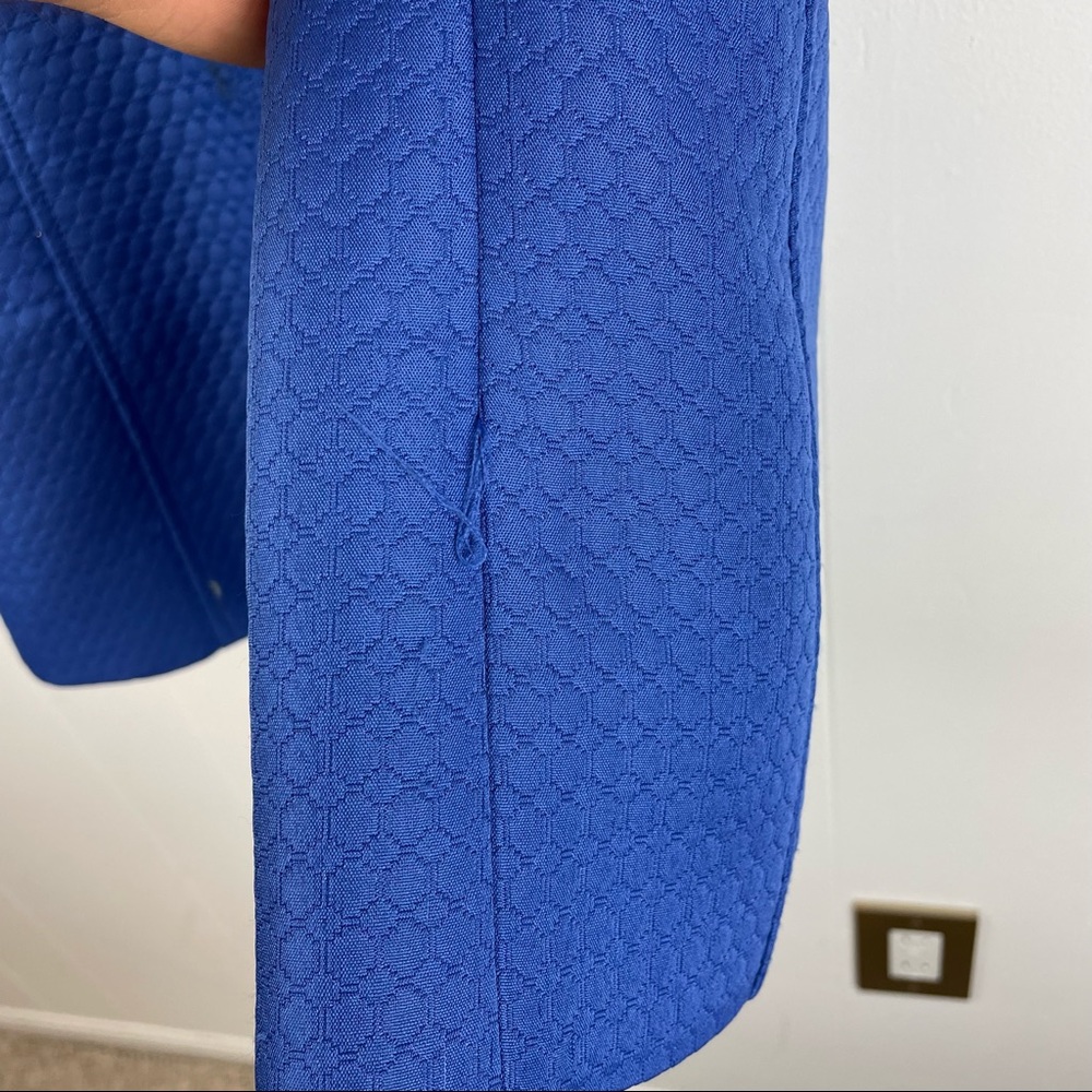 Nine West 3/4 Sleeve Periwinkle Blue Dress Jacket Coat - Picture 7 of 12